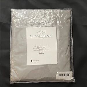 Cuddledown Gray 500 thread count Queen Fitted- Soft Italy Italian 18" Pocket